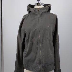 Converse olive green light weight jacket-sz S